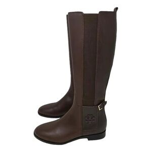 Tory Burch Wyatt Boots in Burnt Chocolate